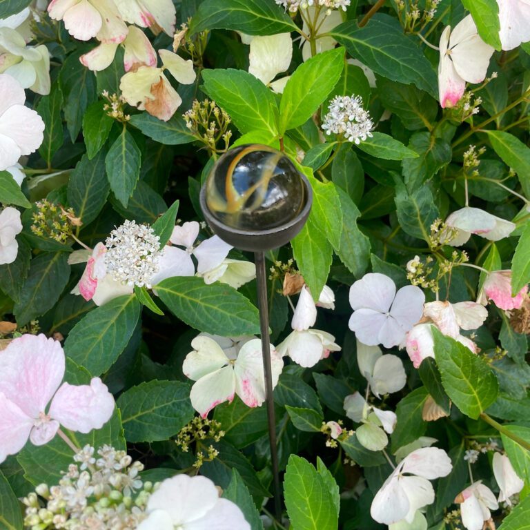 5061098720473 1 Small Marble Suncatcher Garden Stake Ornament Watermelon RedOrange.jpg